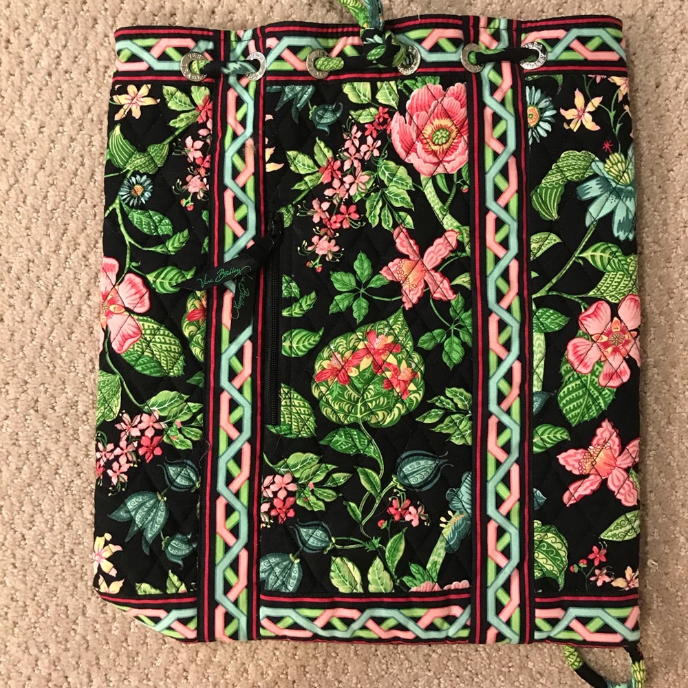 Vera Bradley cinch backpack- Botanica